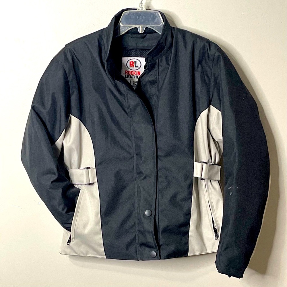 Women's All-Season Biker Jacket, Armored,Waterproof, Air Vent Zippers, Small